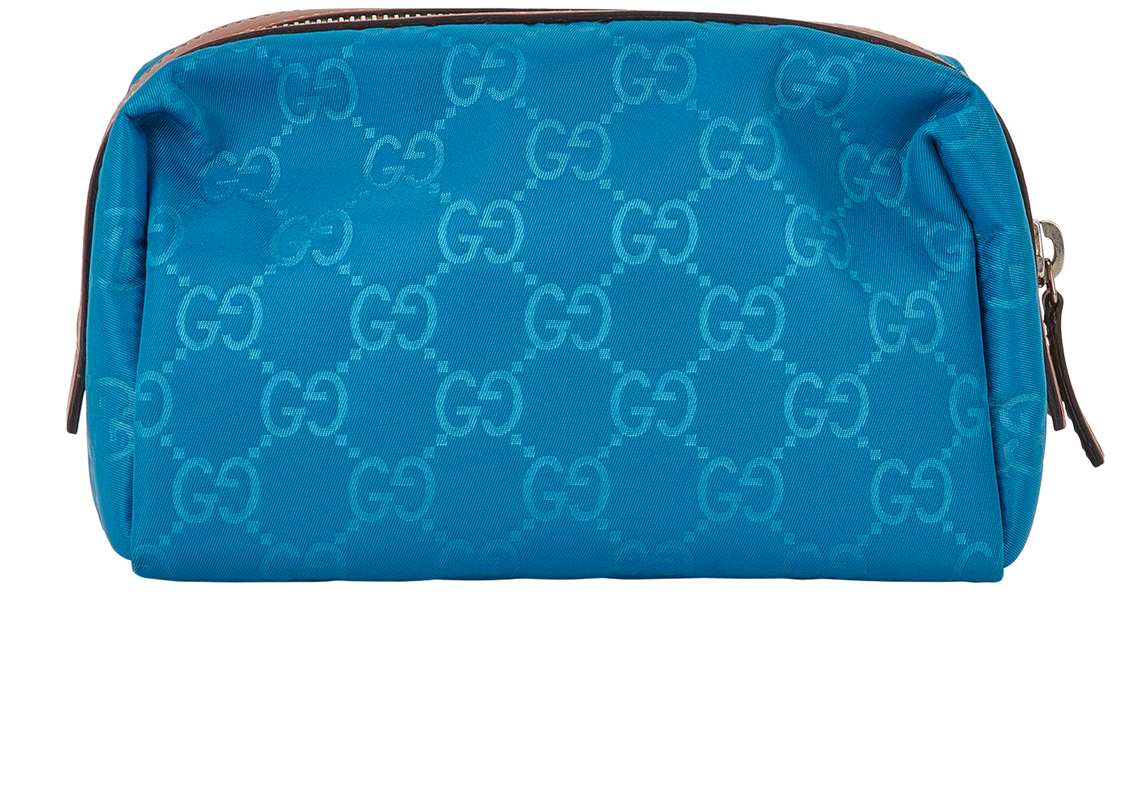 Gucci Wash Bag, &pound;180, Accessories, Blue/Tan, Nylon, Back view